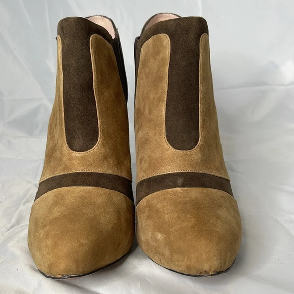 BGBGENERATION 2 Tone Brown Laddies Leather Booties Hidden 1/2” Platform Size 10 - Picture 3 of 14